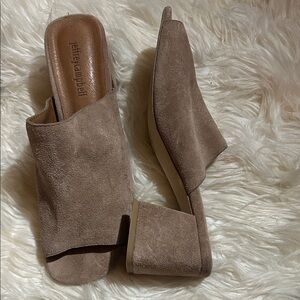 Jeffrey Campbell Brown Suede Mules